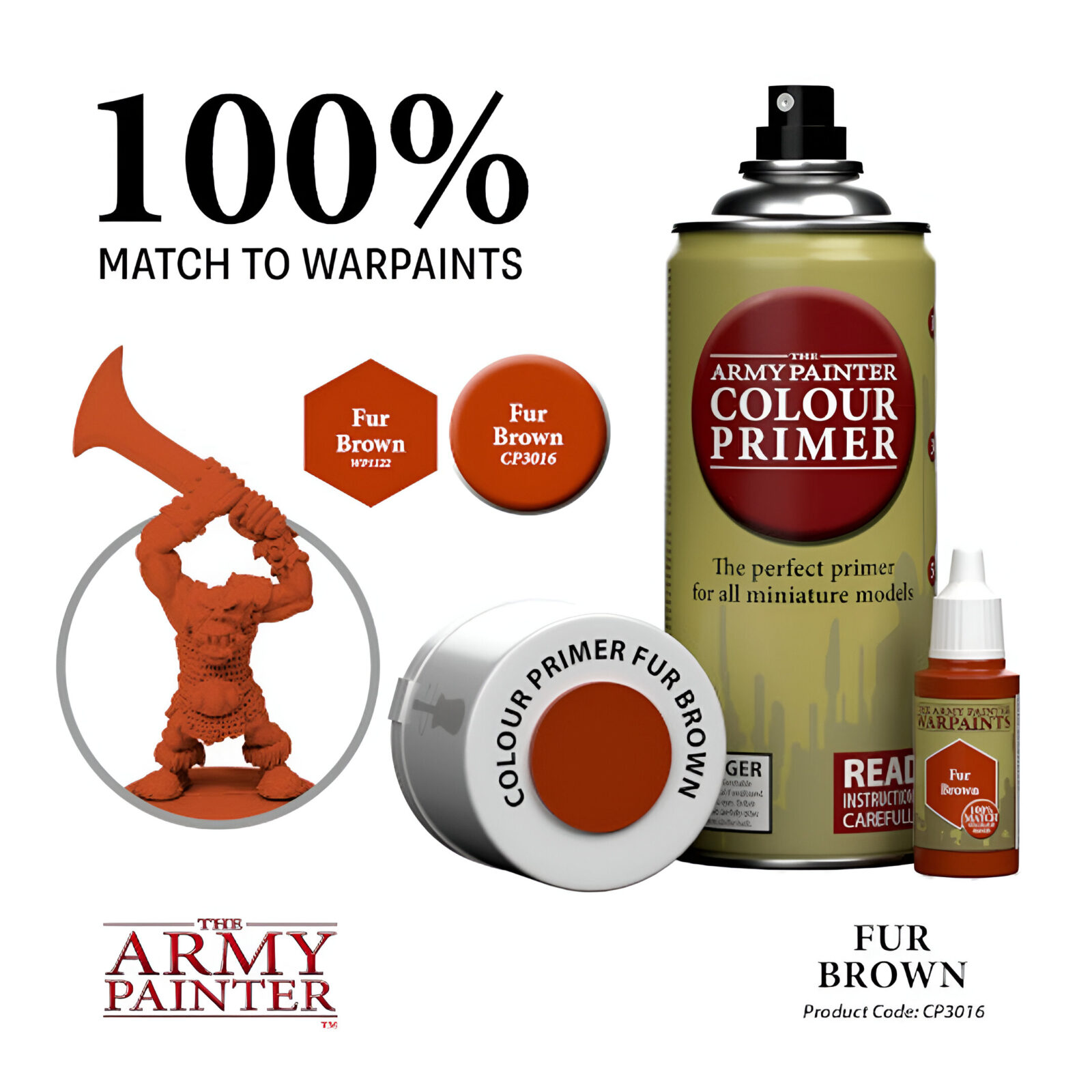 The Army Painter – Colour Primer – Fur Brown * 3