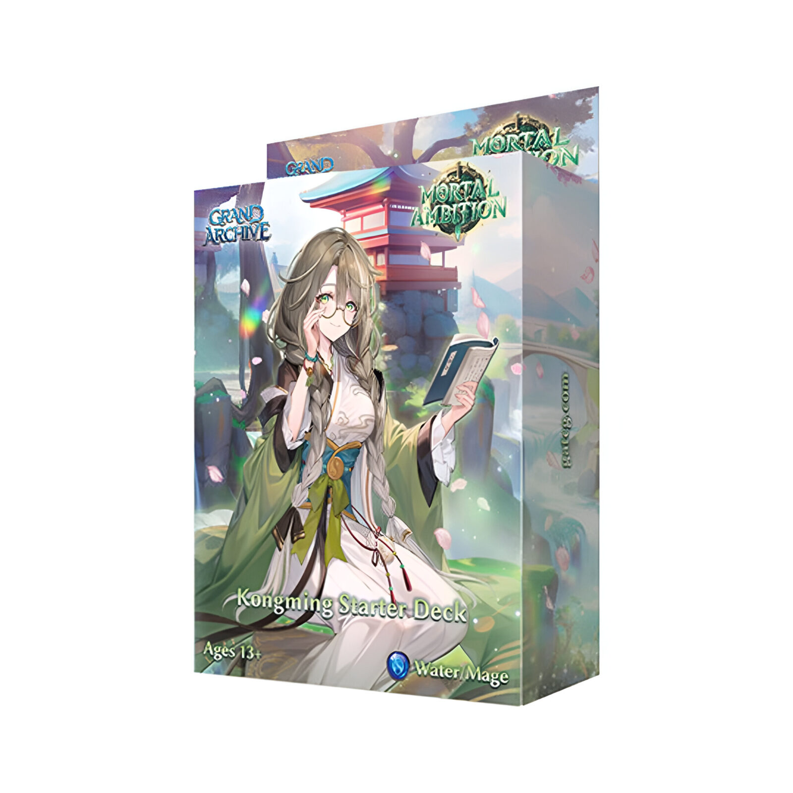 Grand Archive TCG – Mortal Ambition Starter Deck Display – Kongming (8 Packs)