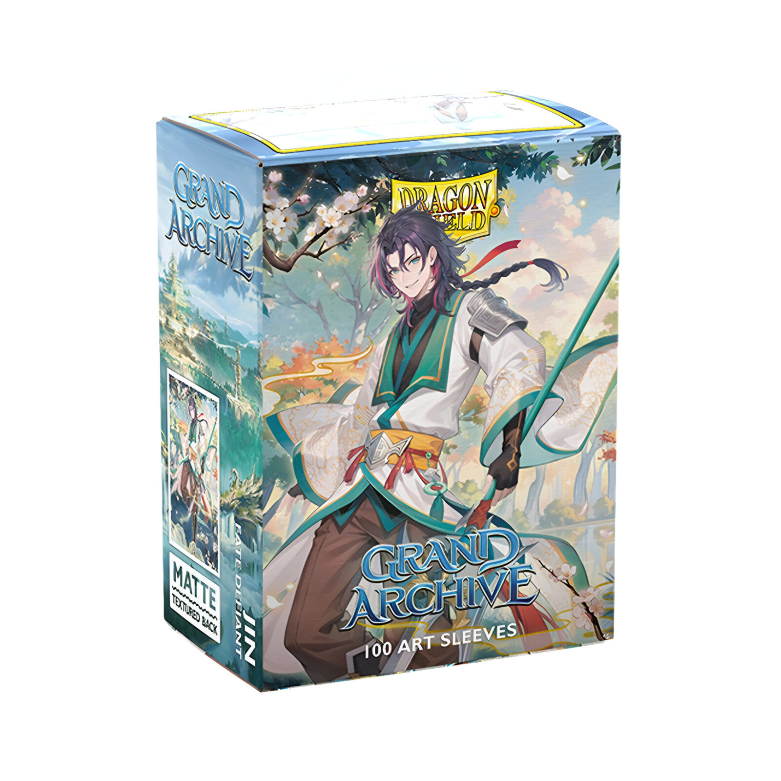 Dragon Shield – Matte Standard Size Sleeves 100 Pack – Grand Archive Jin Fate Defiant