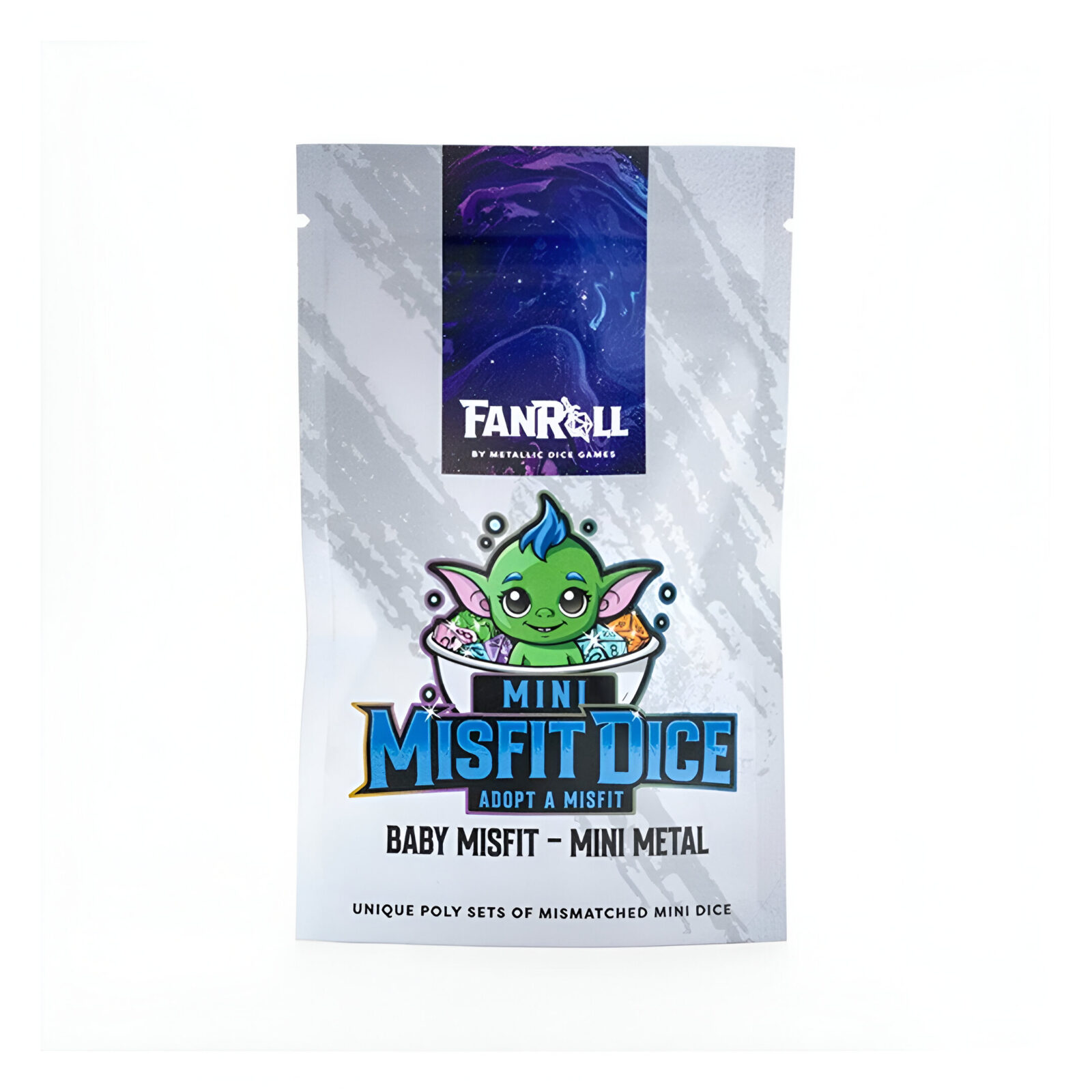 Fanroll – Mystery Misfit Mini Metal Polyhedral Dice Set