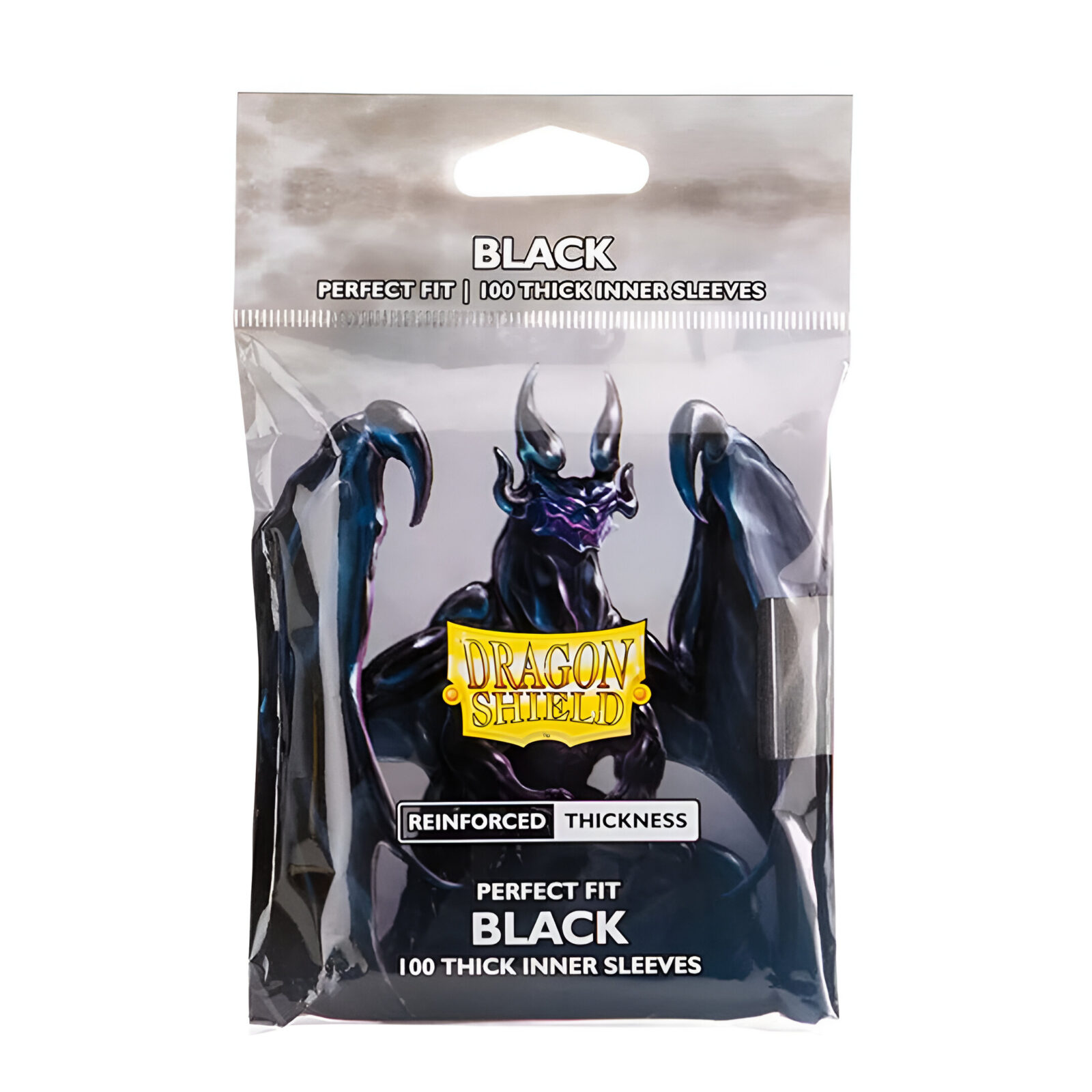Dragon Shield – Perfect Fit Thick Sleeves 100 Pack – Black