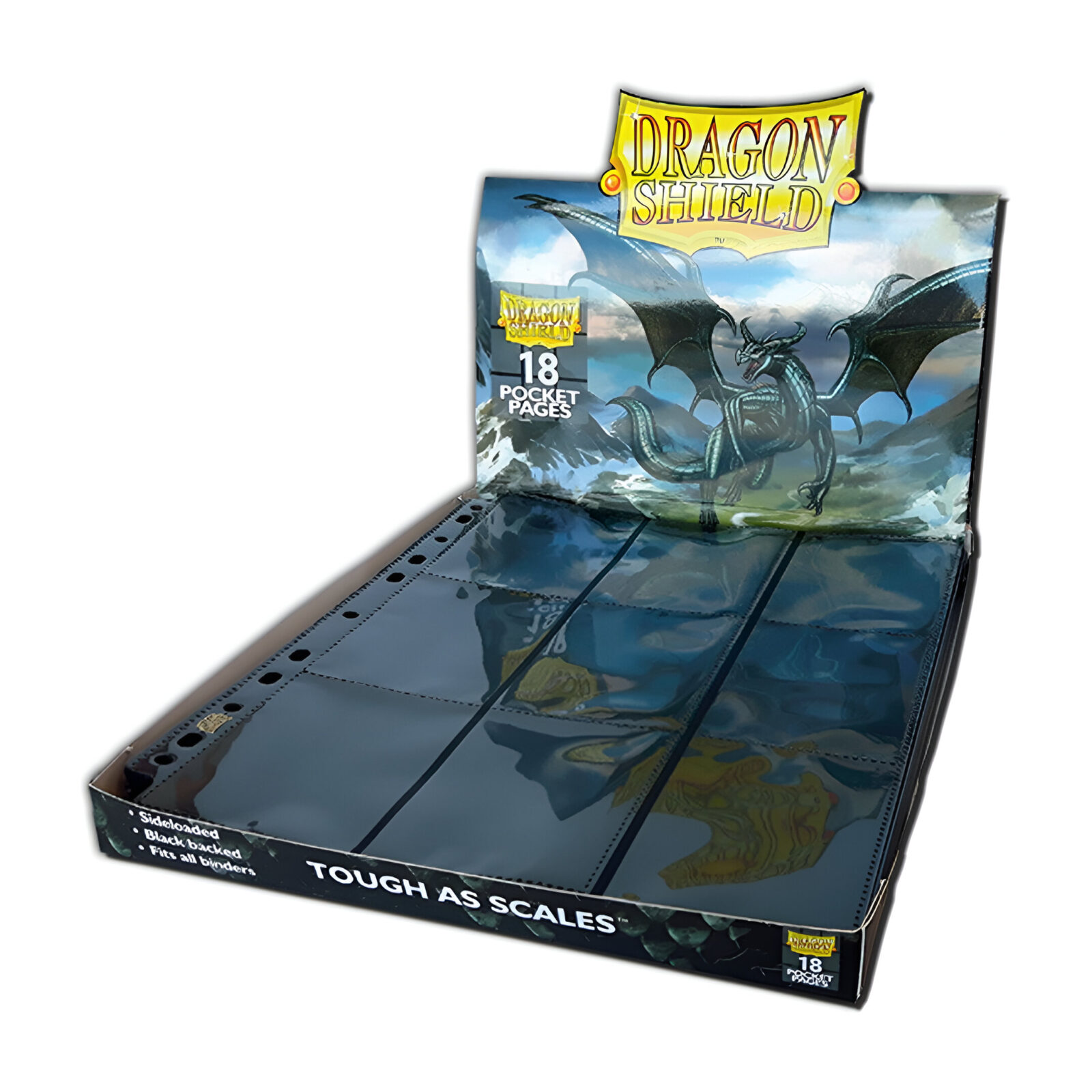Dragon Shield – 18-Pocket Binder Pages Sideloading 50 Pack – Clear