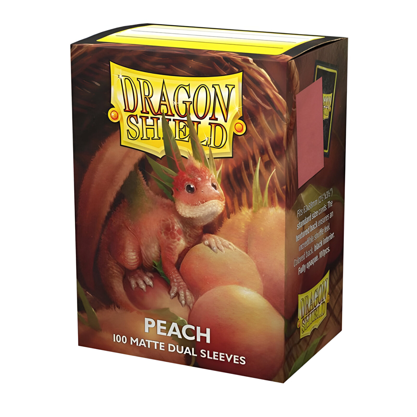 Dragon Shield – Dual Matte Standard Size Sleeves 100 Pack – Peach Piip 3
