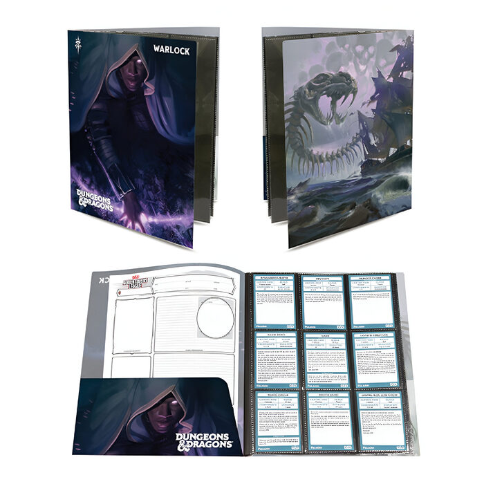 Ultra Pro – Dungeons & Dragons – Class Folio With Stickers – Warlock