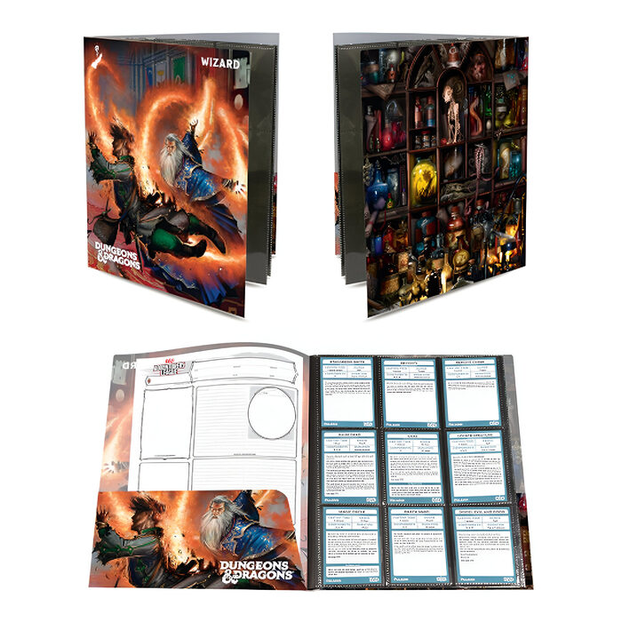 Ultra Pro – Dungeons & Dragons – Class Folio With Stickers – Wizard