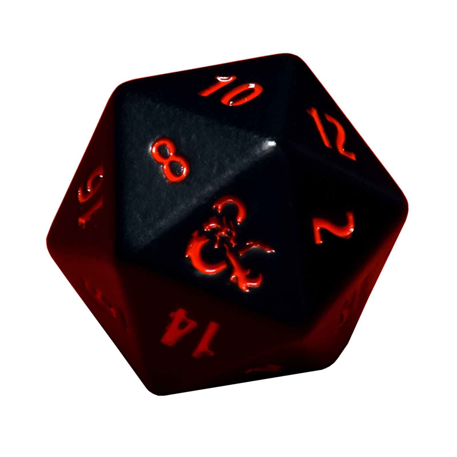 Ultra Pro – Dungeons & Dragons – Heavy Metal Black and Red D20 Dice Set