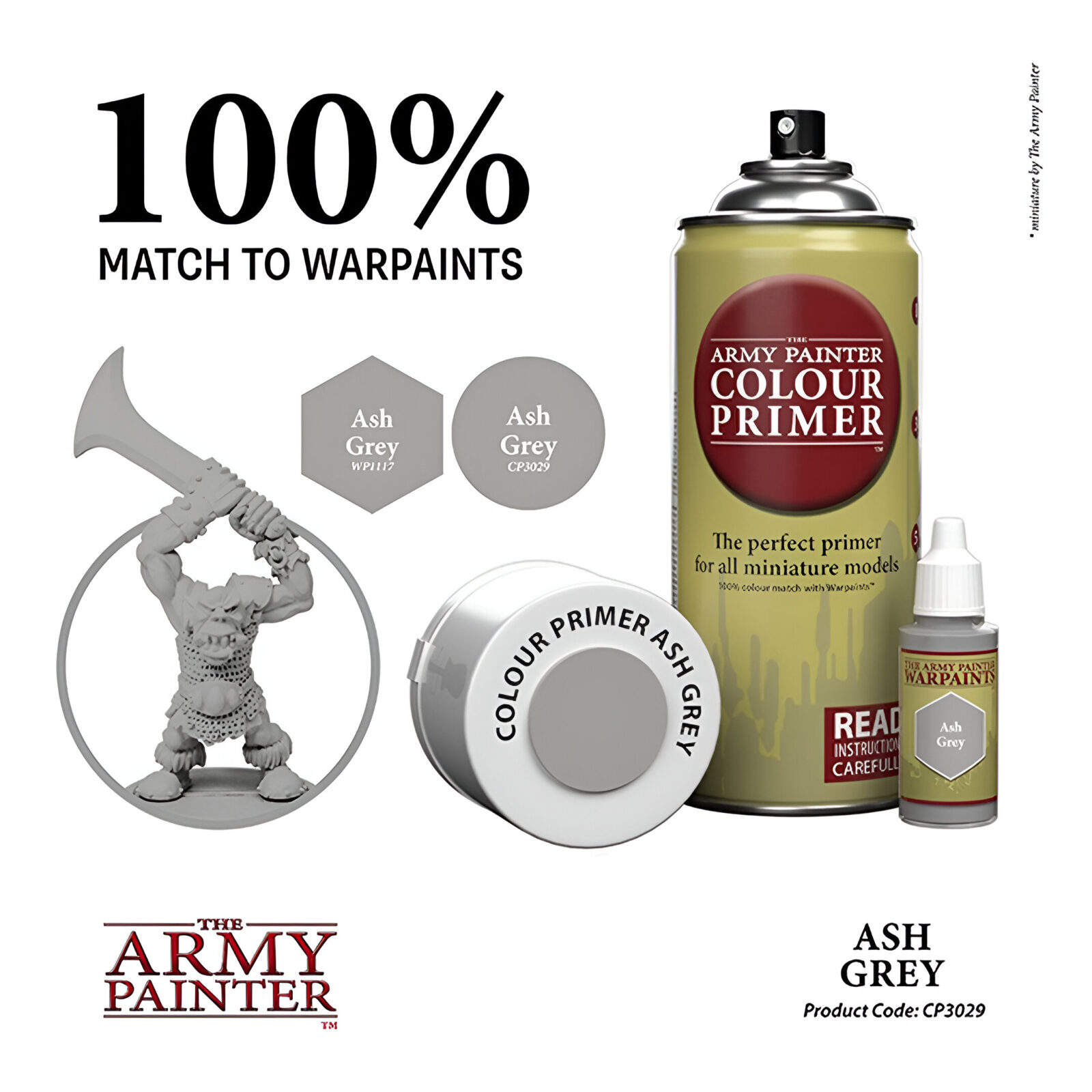 The Army Painter – Colour Primer – Ash Grey * 3