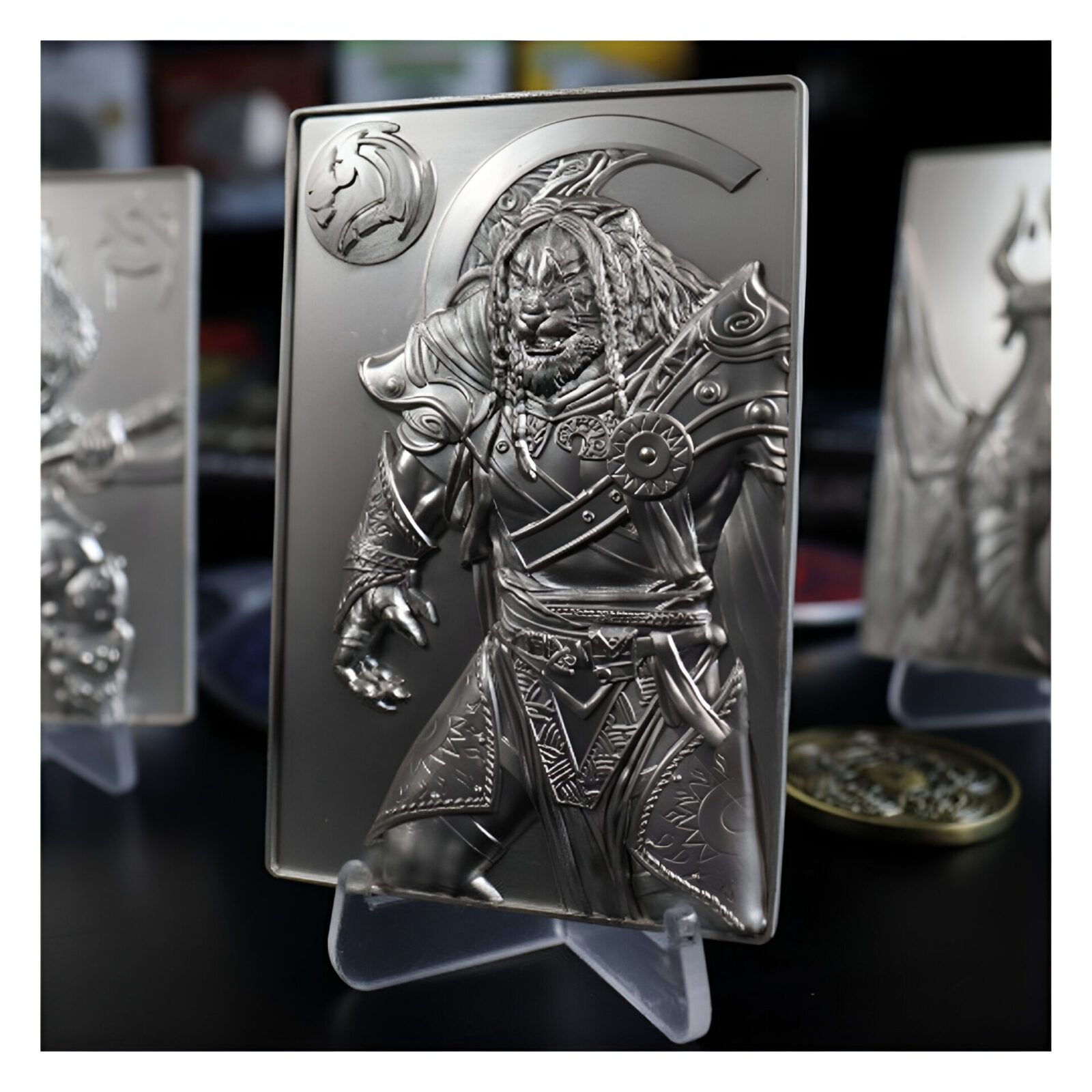 Magic: The Gathering – Limited Edition .999 Silver Plated Metal Collectible – Ajani Goldmane