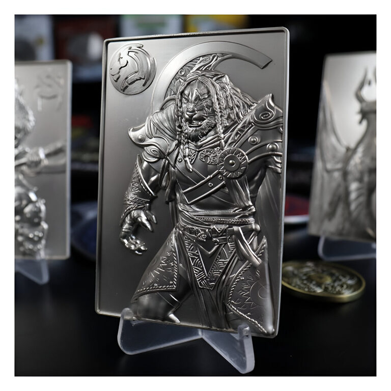 Magic: The Gathering – Limited Edition .999 Silver Plated Metal Collectible – Ajani Goldmane