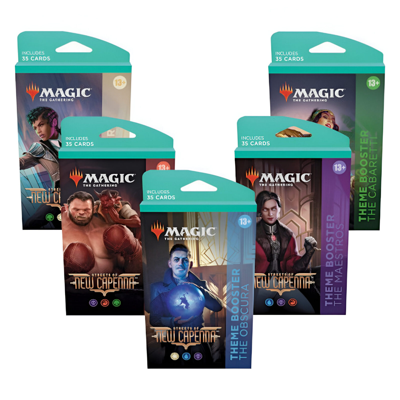 Magic: The Gathering – Streets of New Capenna Theme Booster Display (10 Packs)