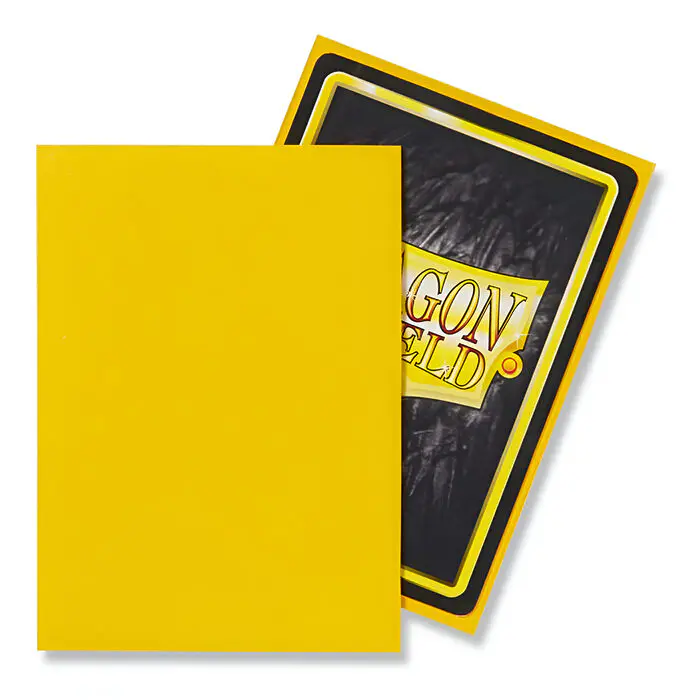 Dragon Shield – Matte Standard Size Sleeves 100pk – Yellow (10 Packs) 4