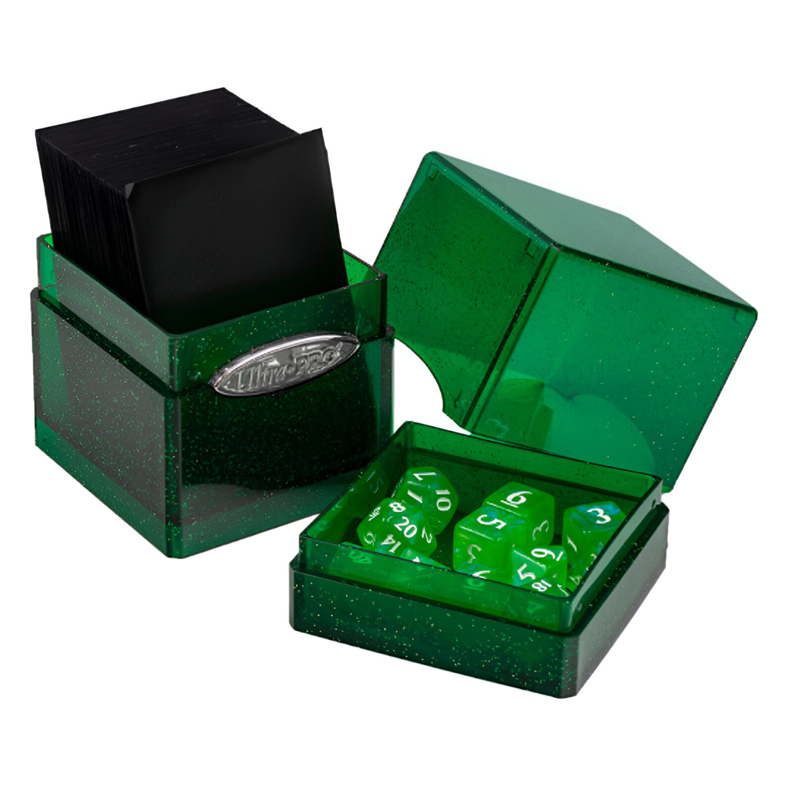 Ultra Pro – Satin Tower Deck Box – Glitter Green