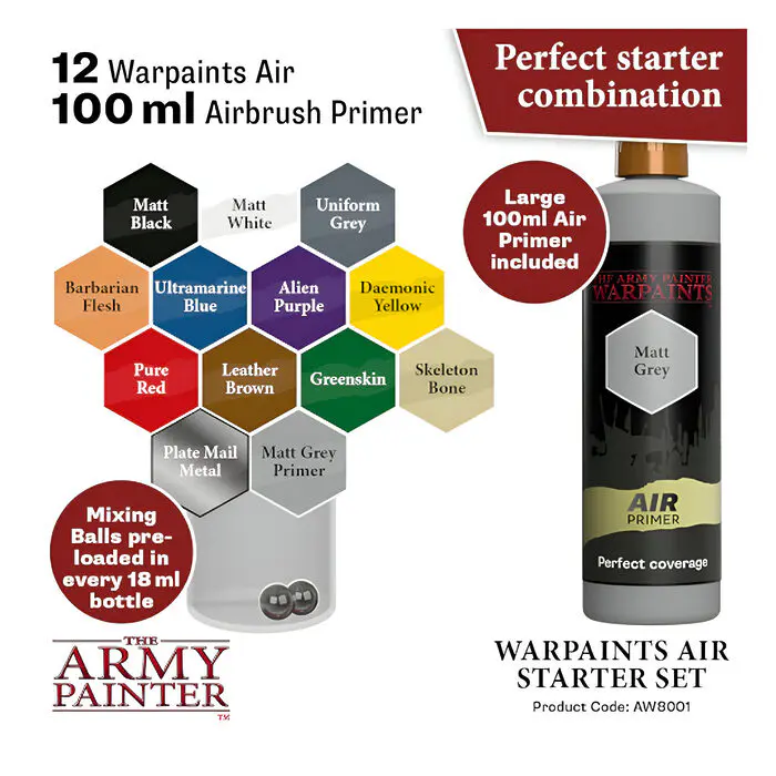 The Army Painter – Warpaints – Air Starter Set 4