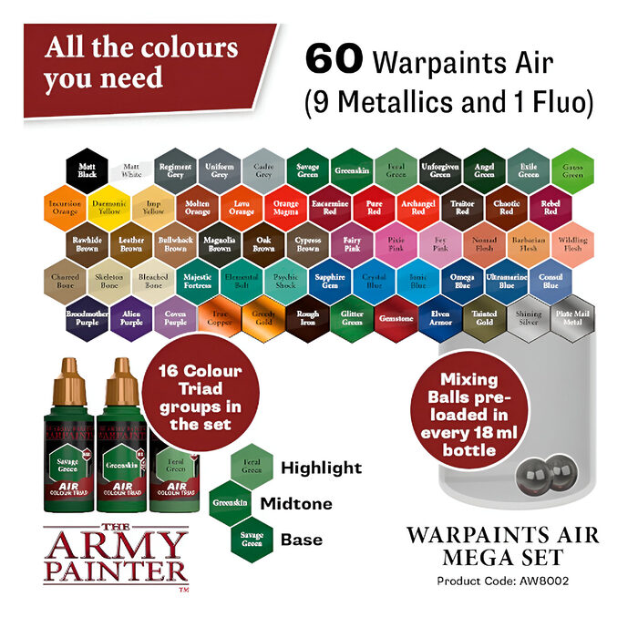 The Army Painter – Warpaints – Air Mega Set