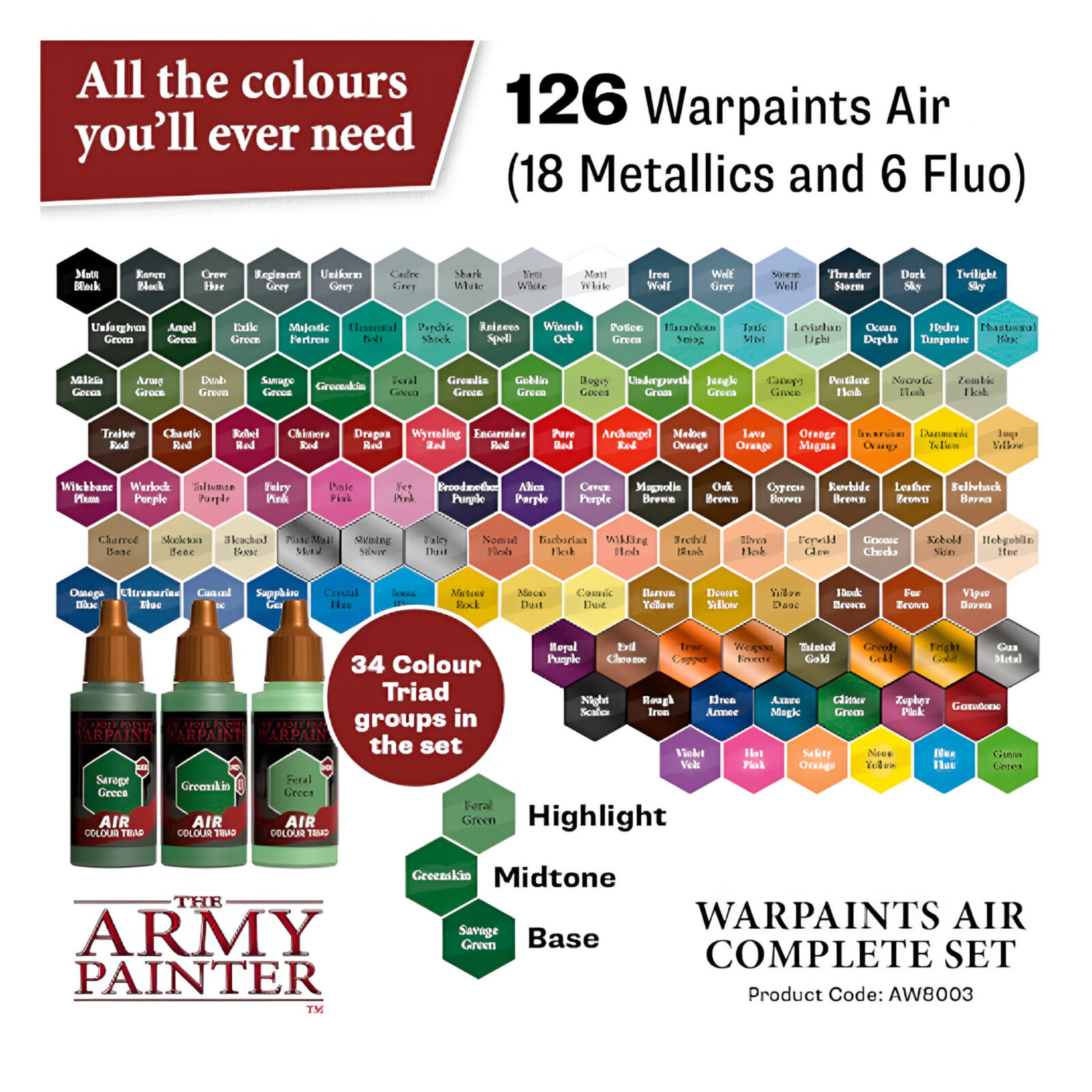 The Army Painter – Warpaints – Air Complete Set