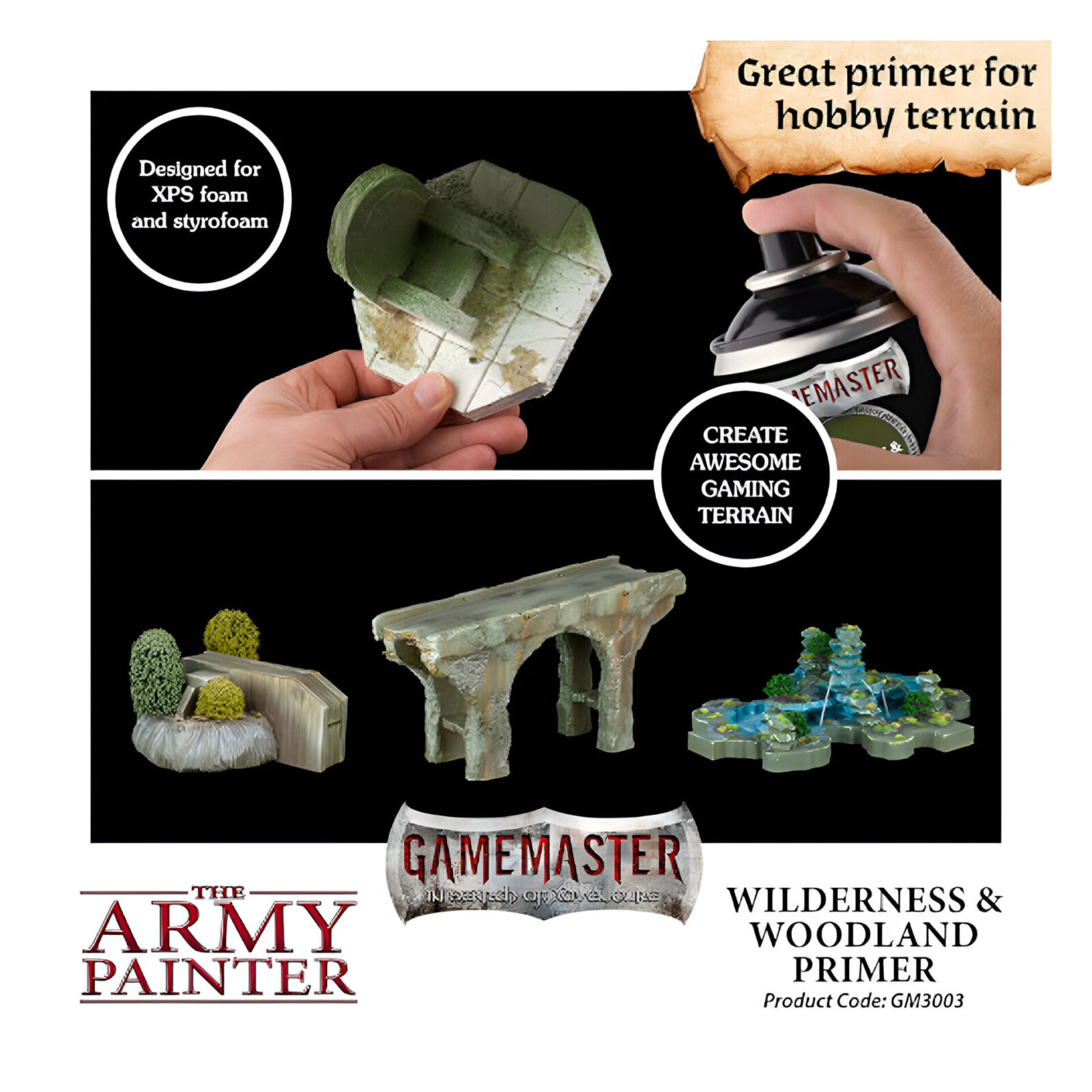 The Army Painter – GameMaster – Terrain Primer Wilderness & Woodlands (6 Packs)