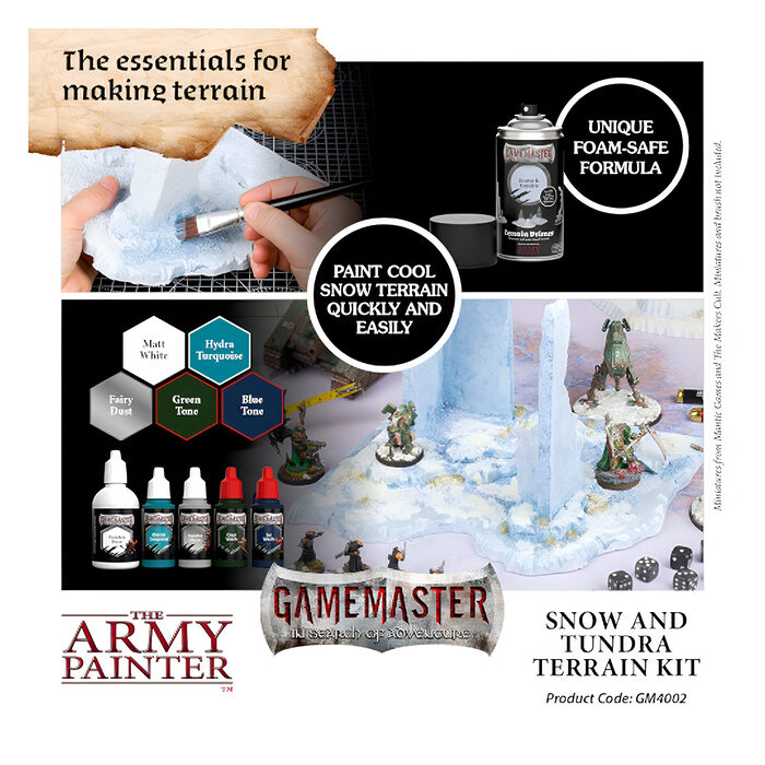 The Army Painter – GameMaster – Snow & Tundra Terrain Kit