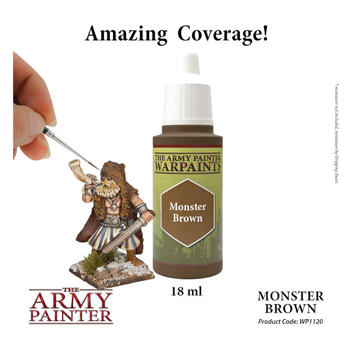 The Army Painter – Warpaint Acrylic – Monster Brown (6 Packs)