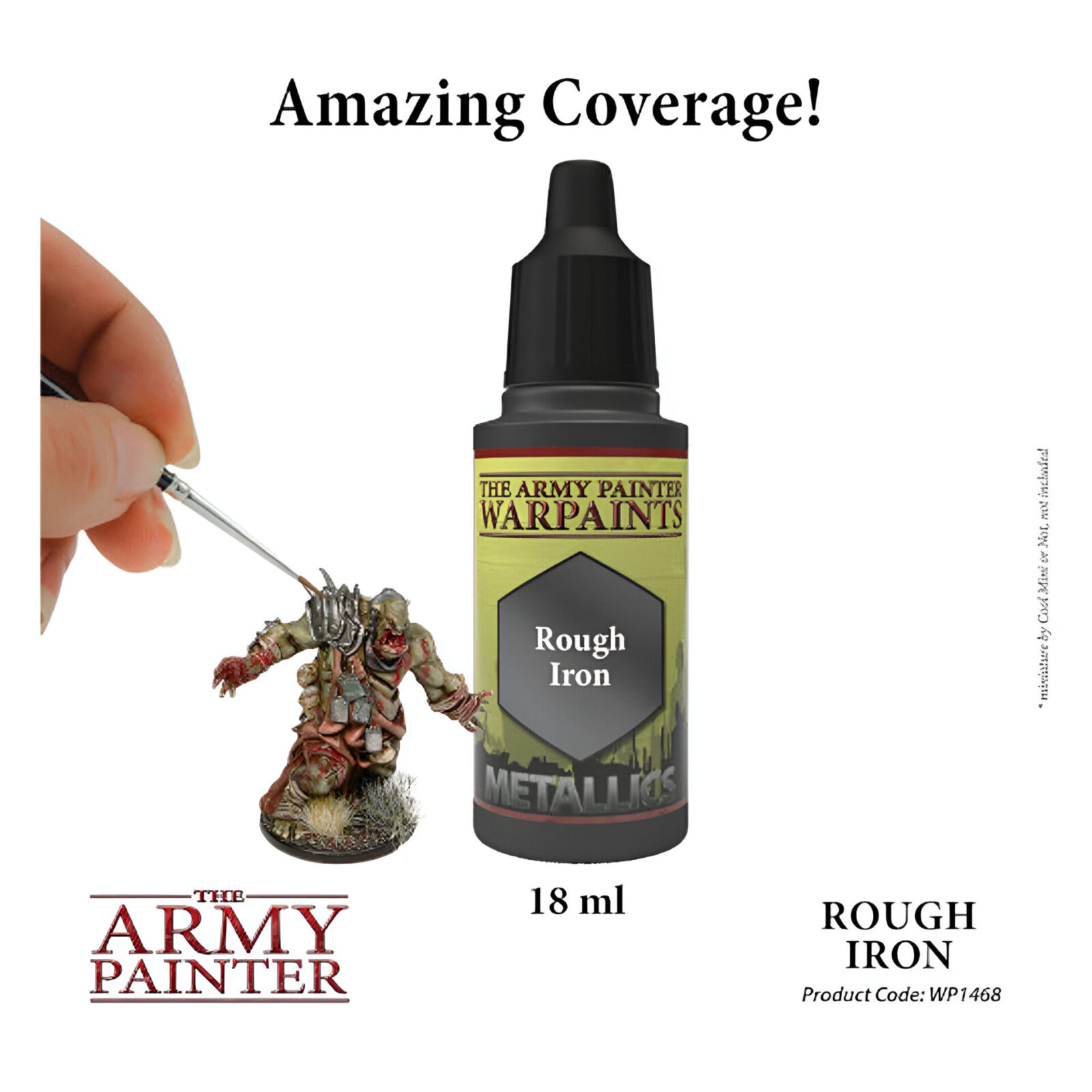 The Army Painter – Warpaint Metallic – Rough Iron (6 Packs)