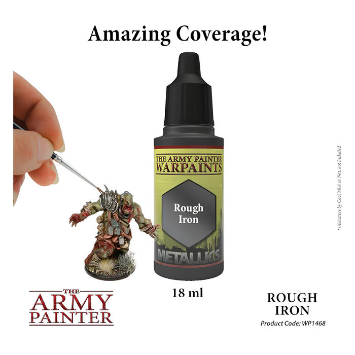 The Army Painter – Warpaint Metallic – Rough Iron (6 Packs)