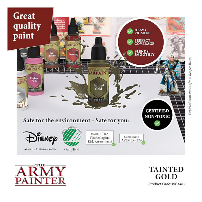 The Army Painter – Warpaint Metallic – Tainted Gold (6 Packs)