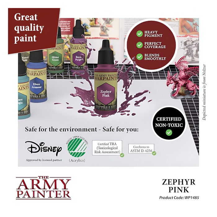 The Army Painter – Warpaint Metallic – Zephyr Pink (6 Packs)