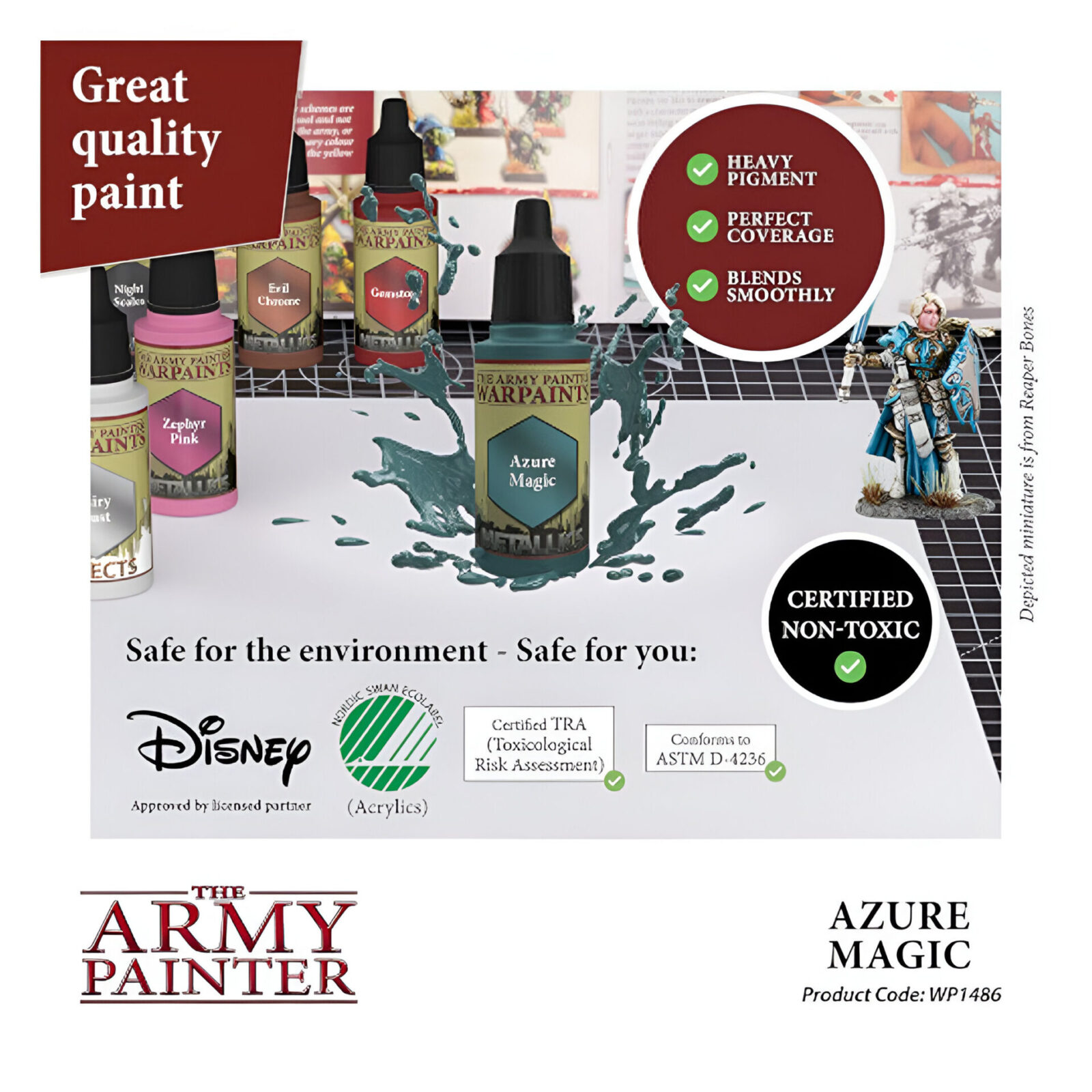 The Army Painter – Warpaint Metallic – Azure Magic (6 Packs)