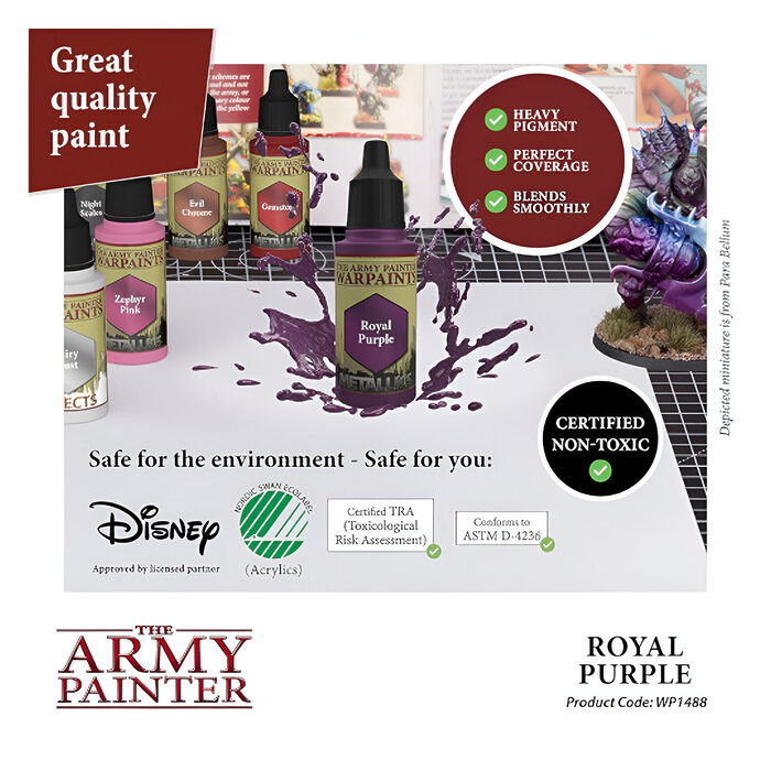 The Army Painter – Warpaint Metallic – Royal Purple (6 Packs)