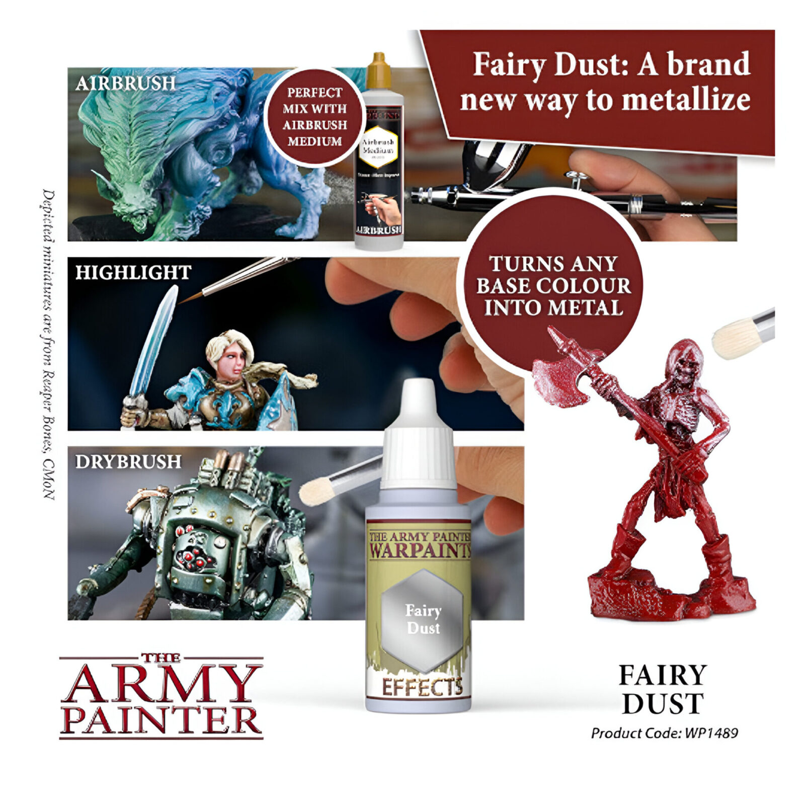 The Army Painter – Warpaint Metallic – Fairy Dust (6 Packs)