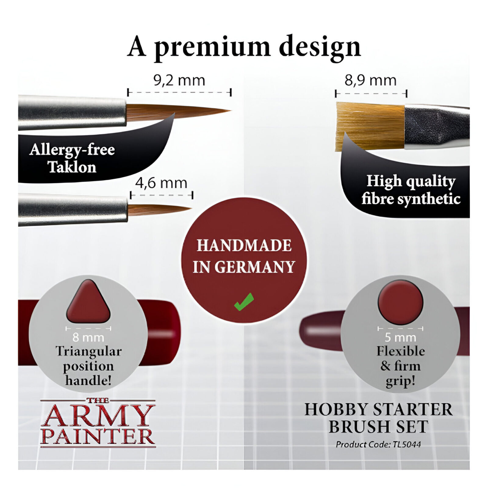 The Army Painter – Hobby Starter Brush Set (5 Packs)