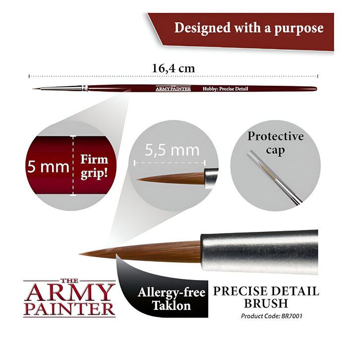 The Army Painter – Hobby Brush – Precise Detail (12 Packs)