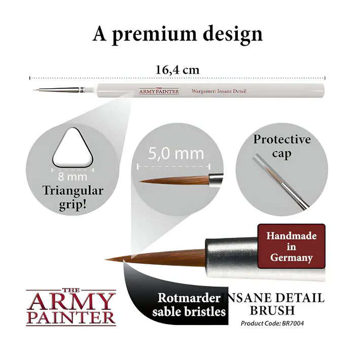 The Army Painter – Wargamer Brush – Insane Detail (10 Packs) 4