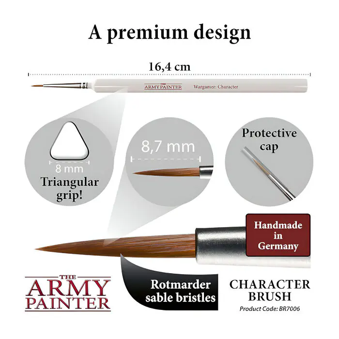 The Army Painter – Wargamer Brush – Character (10 Packs) 4