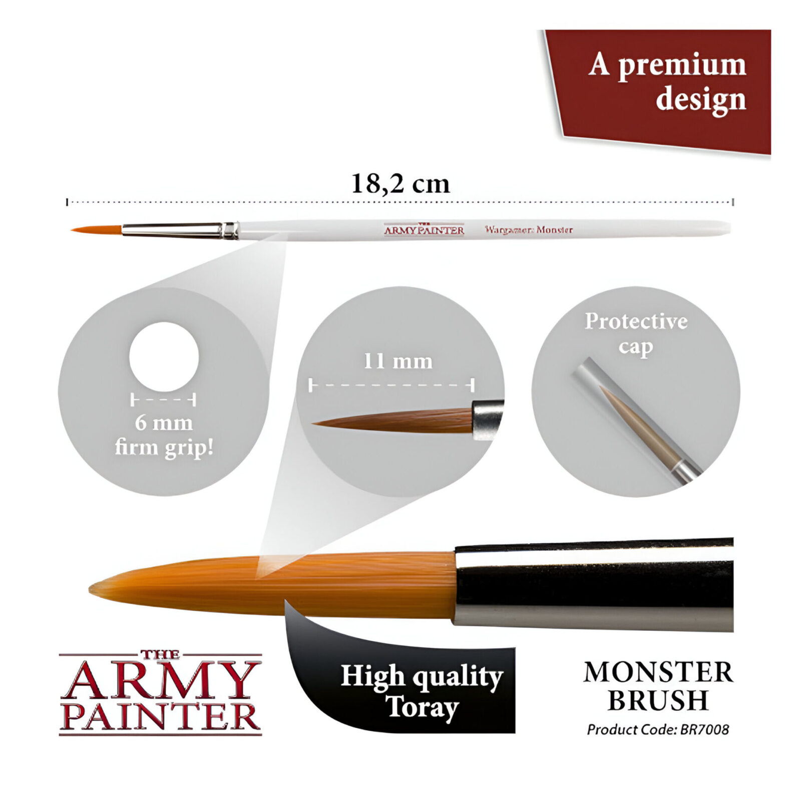 The Army Painter – Wargamer Brush – Monster (10 Packs)