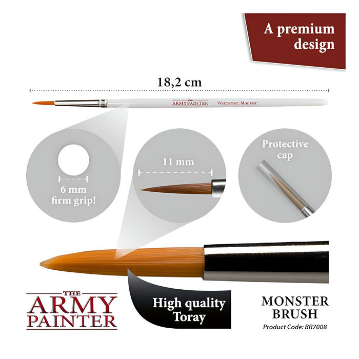 The Army Painter – Wargamer Brush – Monster (10 Packs)