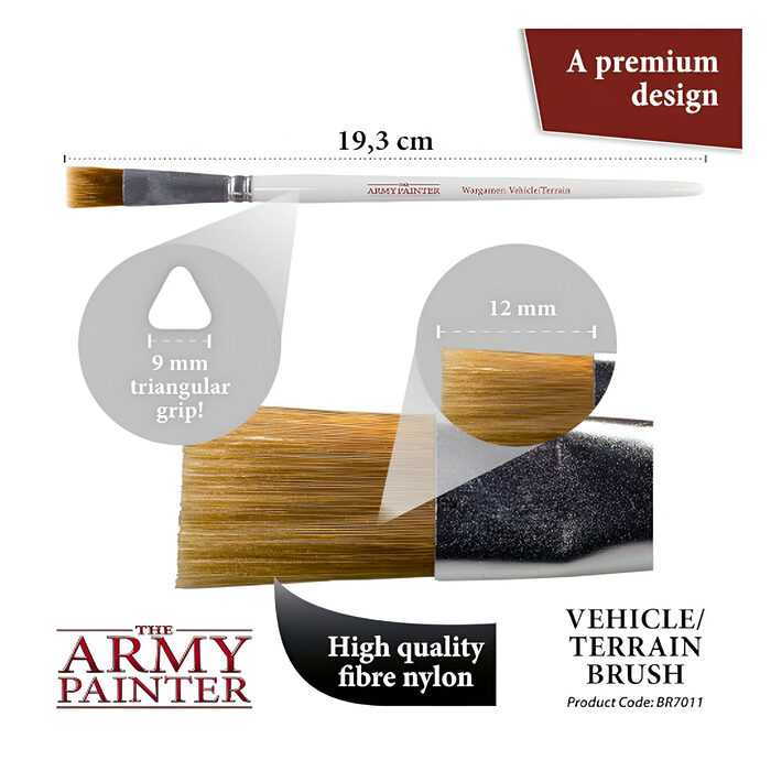 The Army Painter – Wargamer Brush – Vehicle / Terrain (10 Packs)