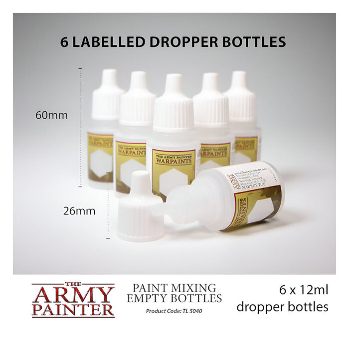 The Army Painter – Paint Mixing Empty Bottles (5 Packs)