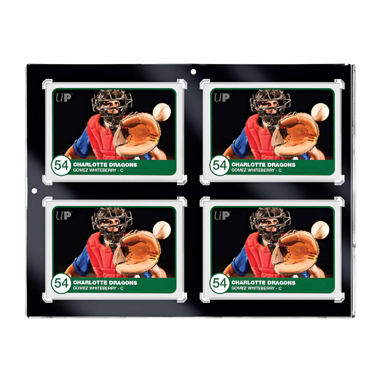 Ultra Pro – 130pt 4-Card Black Border UV ONE-TOUCH Magnetic Holder