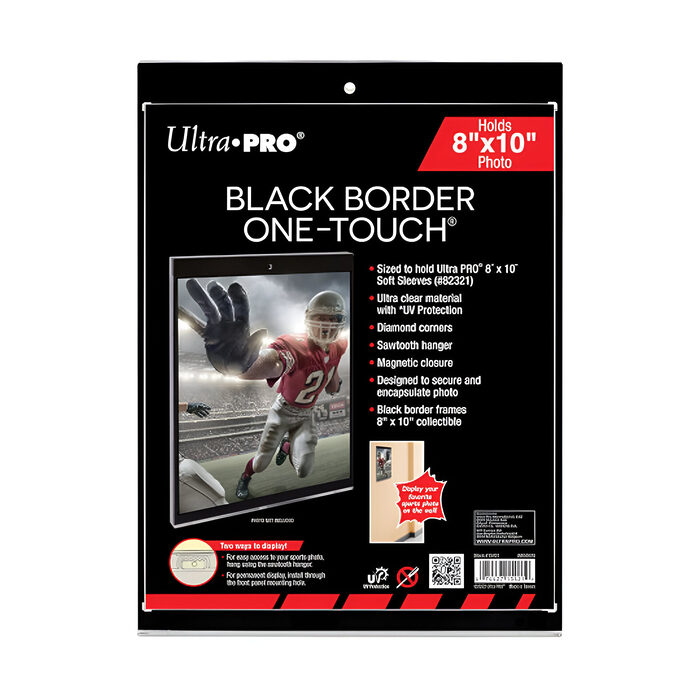 Ultra Pro – 8 x 10 Inch Black Border UV ONE-TOUCH Magnetic Holder