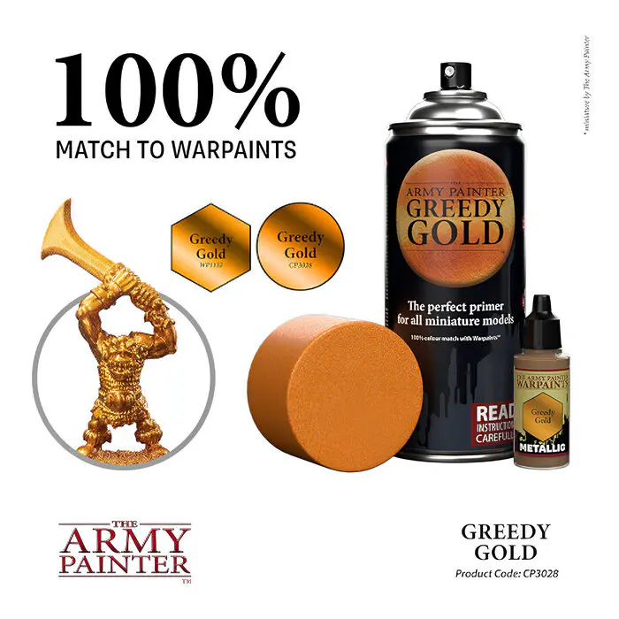 The Army Painter – Colour Primer – Greedy Gold (6 Packs) 4