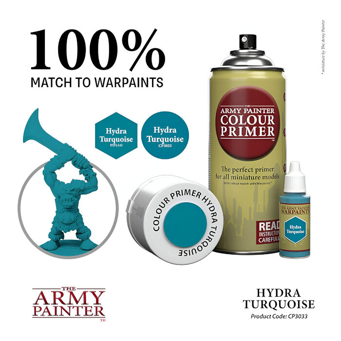 The Army Painter – Colour Primer – Hydra Turquoise (6 Packs)