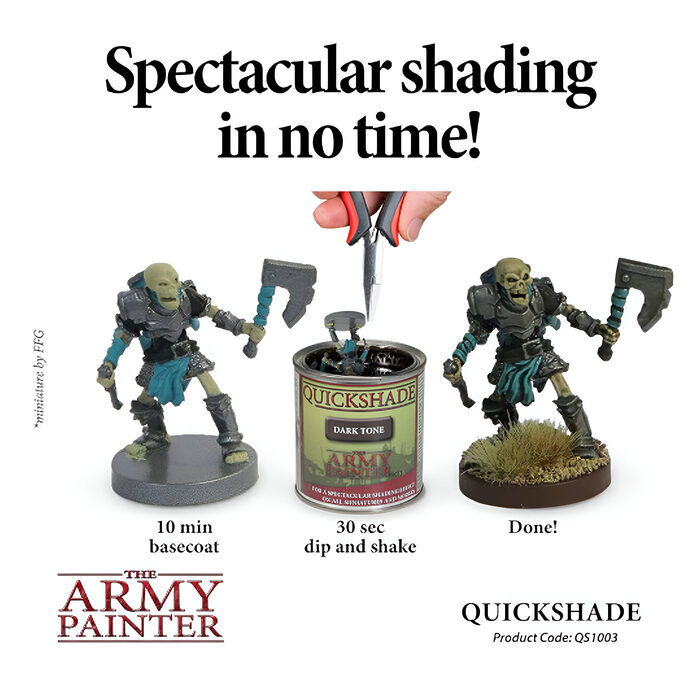 The Army Painter – Quickshade – Dark Tone Dip (6 Packs)