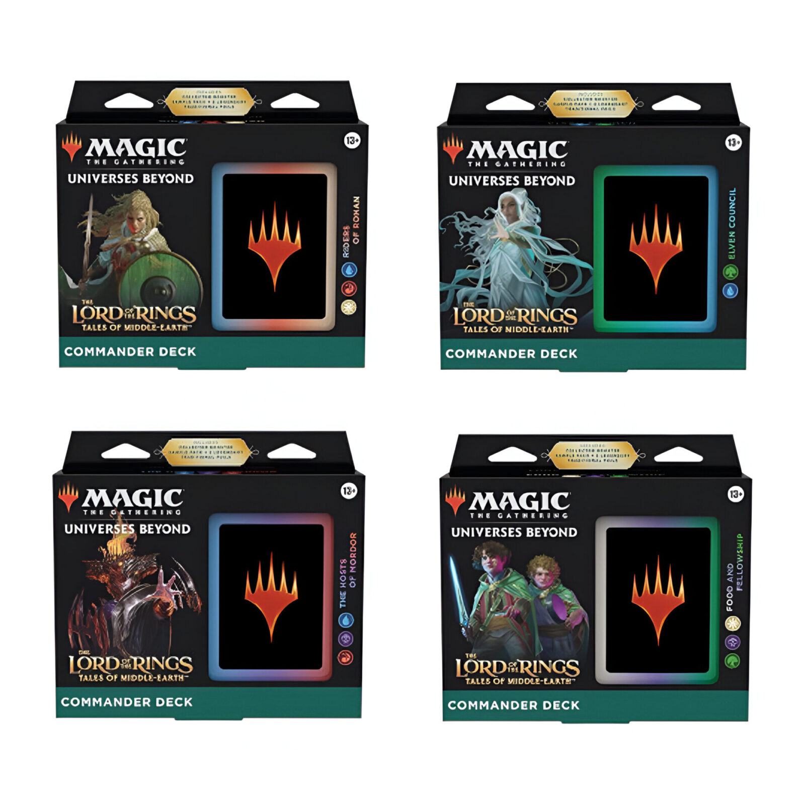 Magic: The Gathering – Lord of the Rings: Tales of Middle-earth Commander Deck (4 Packs)