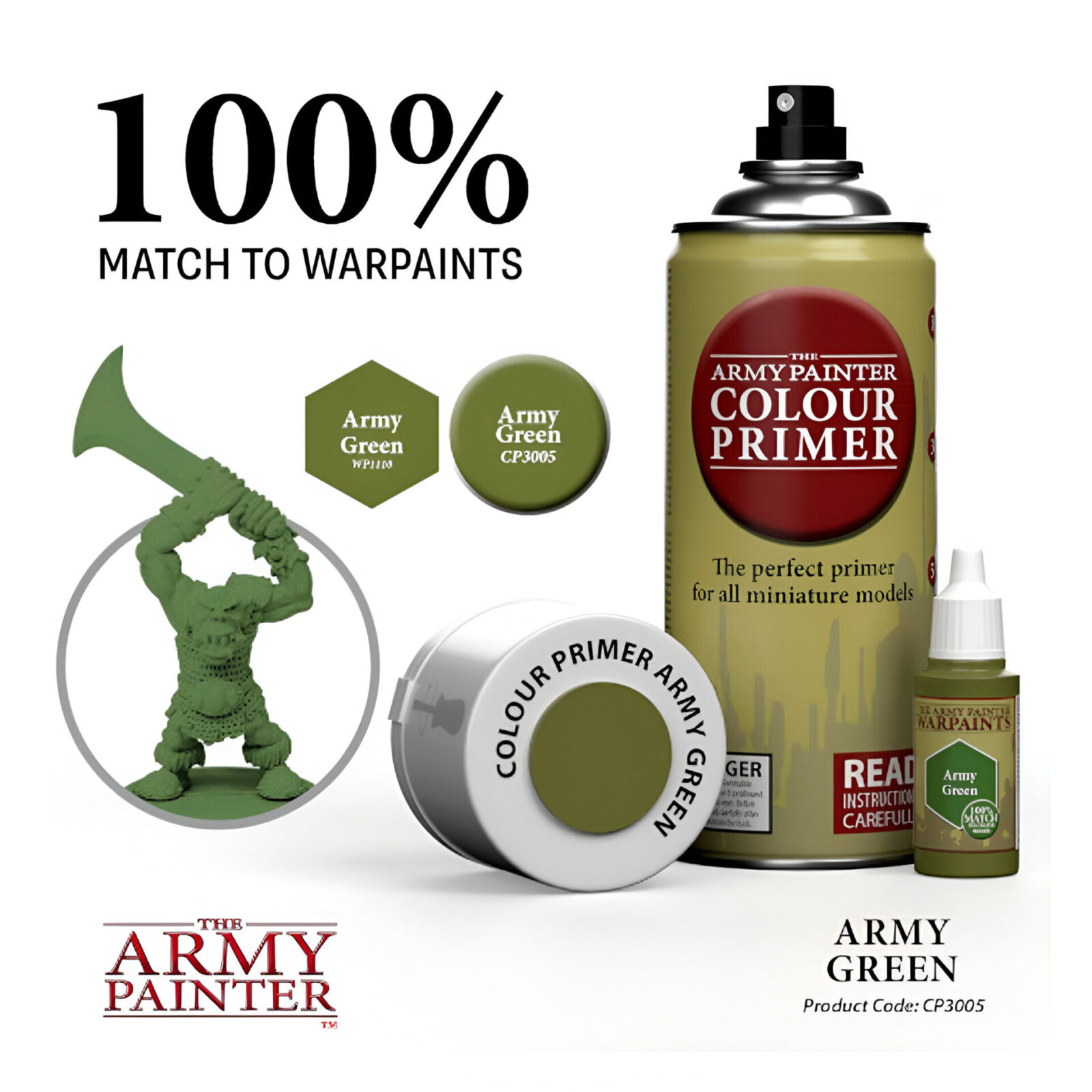 The Army Painter – Colour Primer – Army Green (6 Packs)*