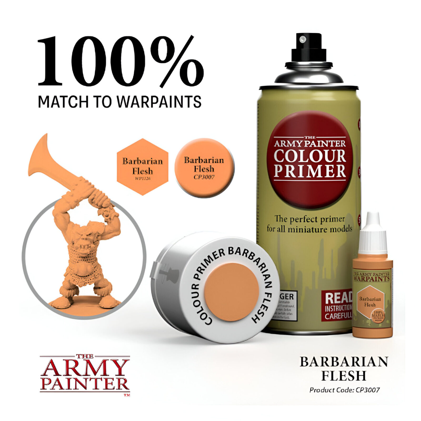 The Army Painter – Colour Primer – Barbarian Flesh (6 Packs)*