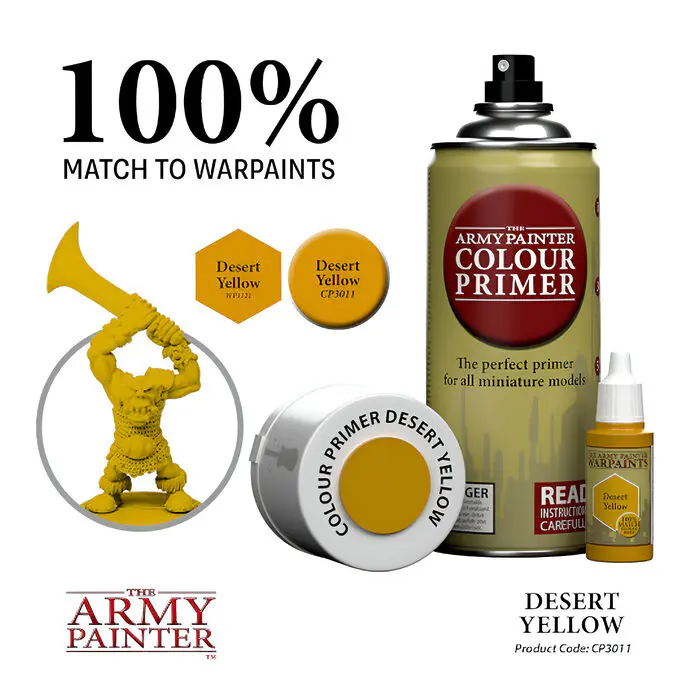 The Army Painter – Colour Primer – Desert Yellow (6 Packs)* 4