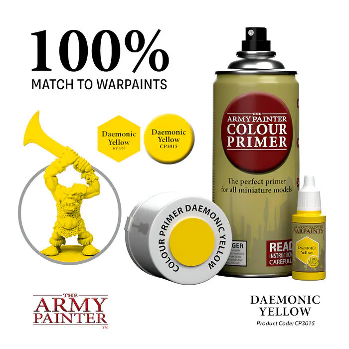 The Army Painter – Colour Primer – Daemonic Yellow (6 Packs)* 4