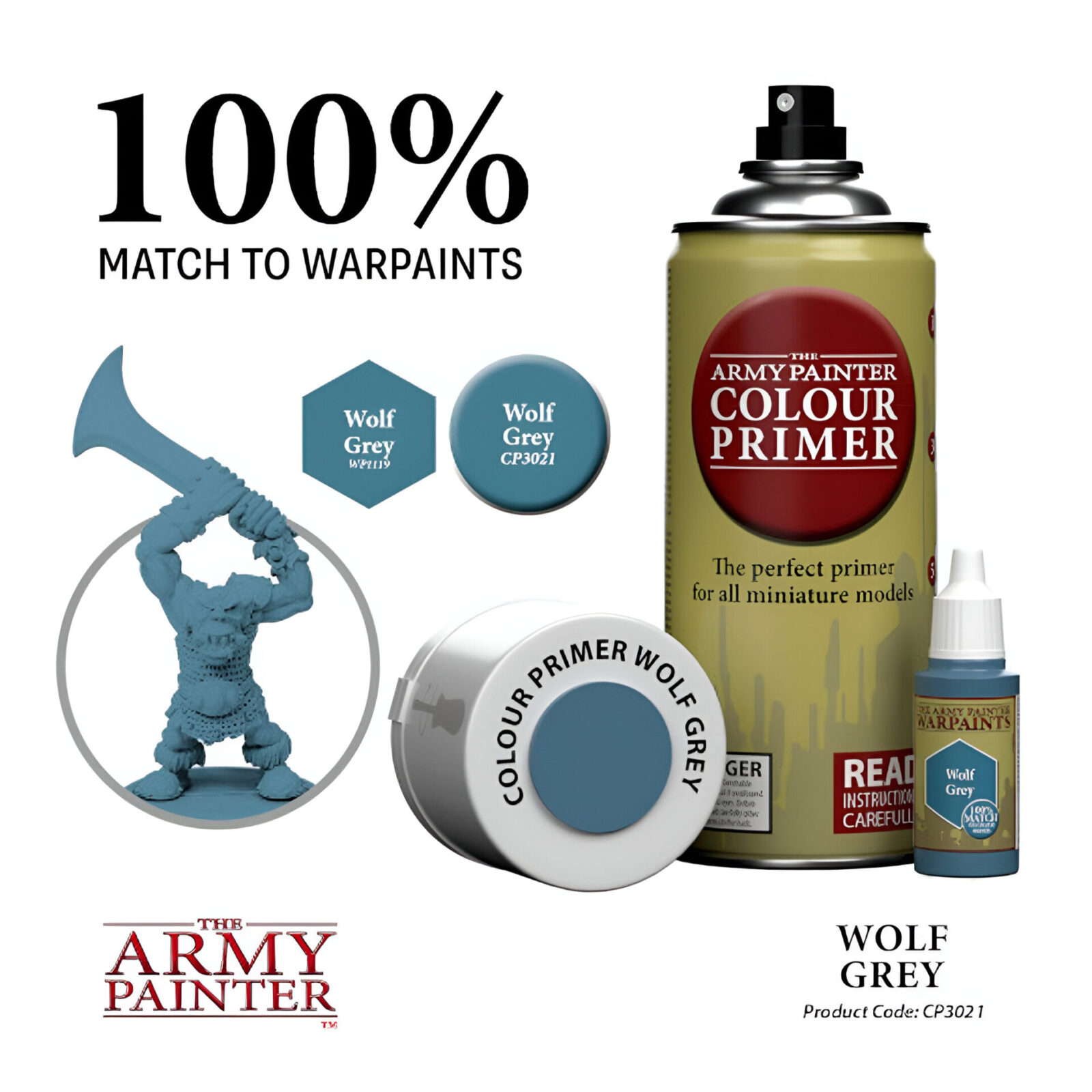 The Army Painter – Colour Primer – Wolf Grey (6 Packs)*