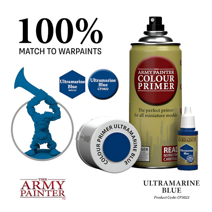 The Army Painter – Colour Primer – Ultramarine Blue (6 Packs)*