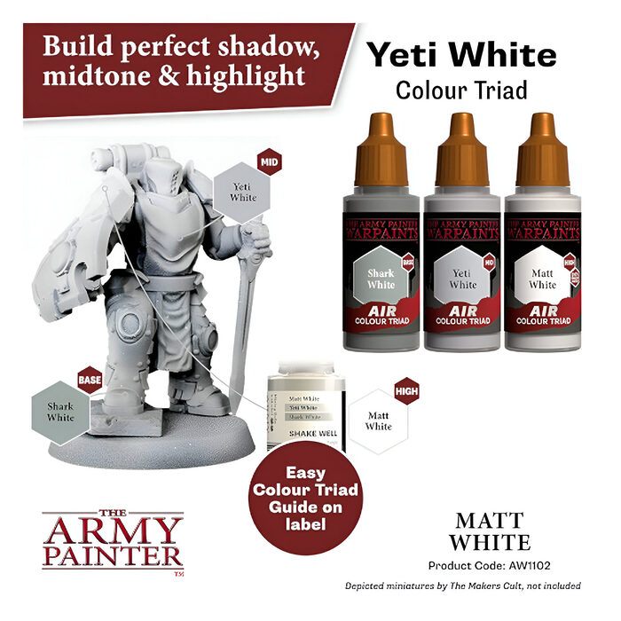 The Army Painter – Warpaints Air – Matt White (6 Packs)